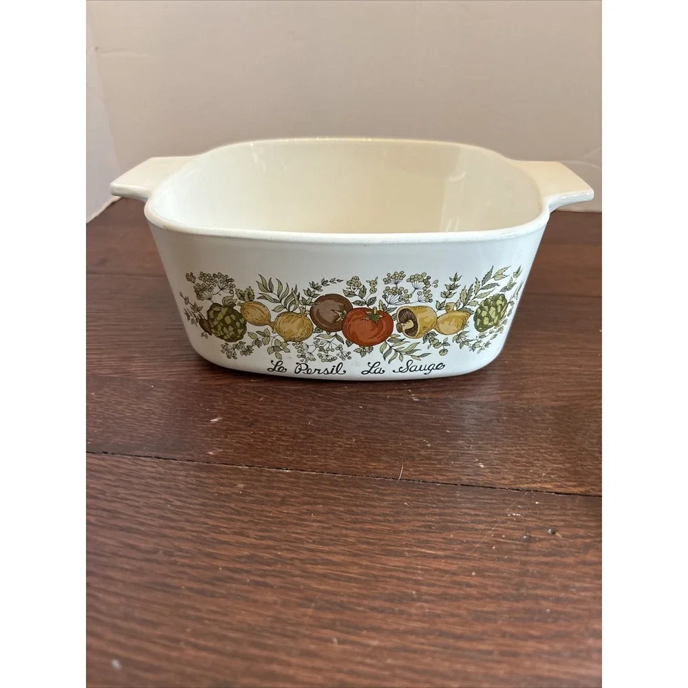 Vintage Corning Ware Spice O Life 1.5 Qt Casserole Dish A-1 1/2-B with Pyrex Lid